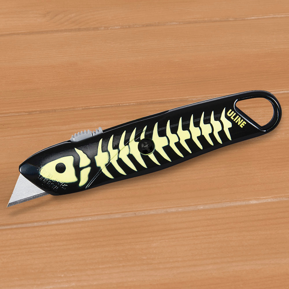 Glow in the Dark Fish Skeleton Utility Knife – To The Nines Manitowish  Waters