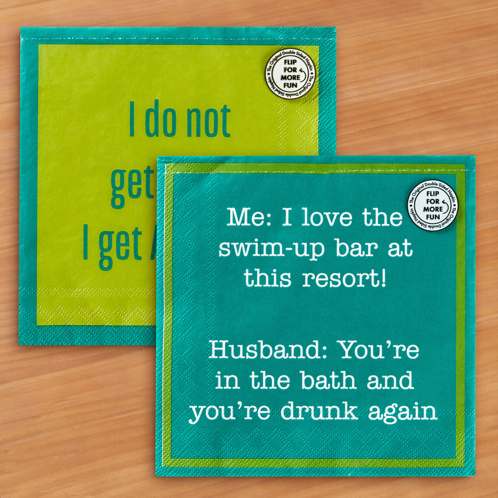 Drinks on Me Cocktail Napkins, Awesome
