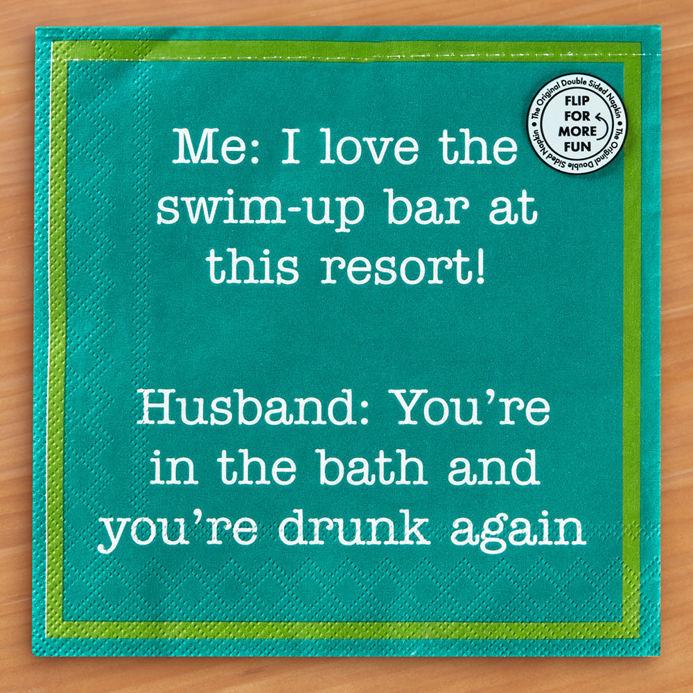 Drinks on Me Cocktail Napkins, Awesome