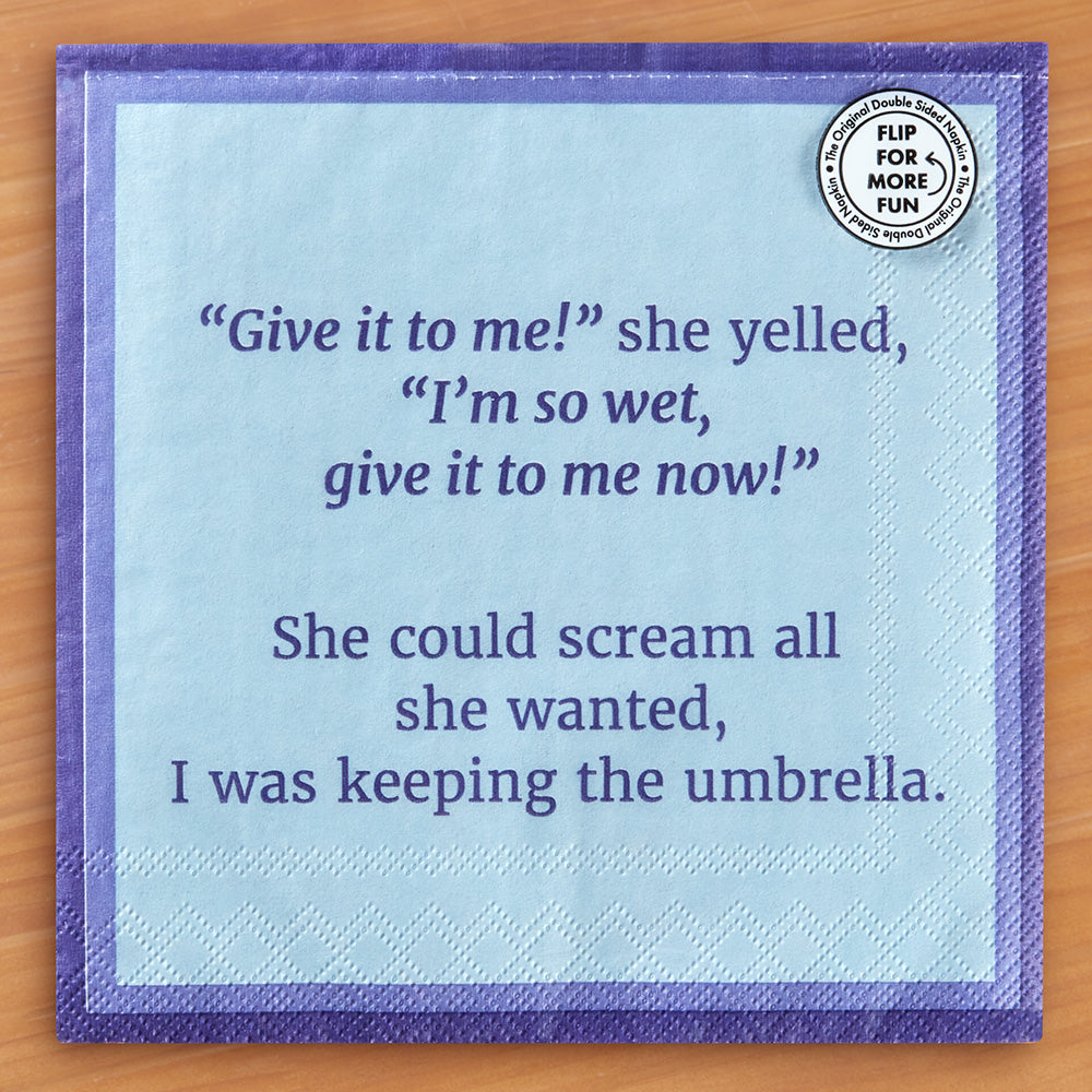 Drinks on Me Cocktail Napkins, Umbrella