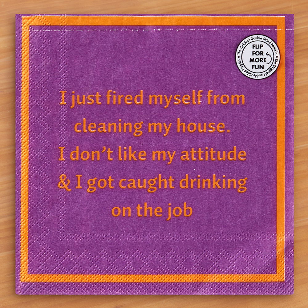 Drinks on Me Cocktail Napkins, Procrastinate