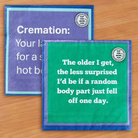 Drinks on Me Cocktail Napkins, Smoking Hot