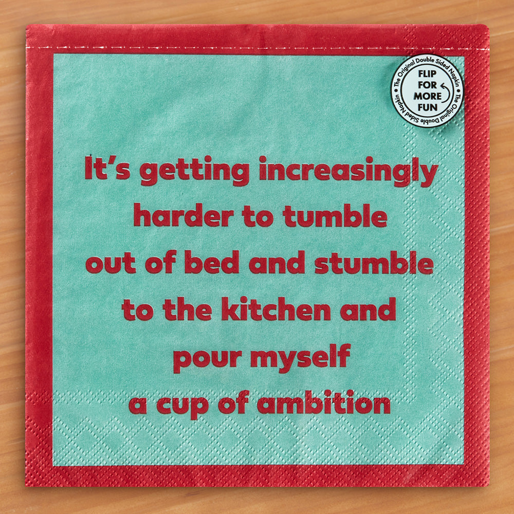 Drinks on Me Cocktail Napkins, Cup of Ambition