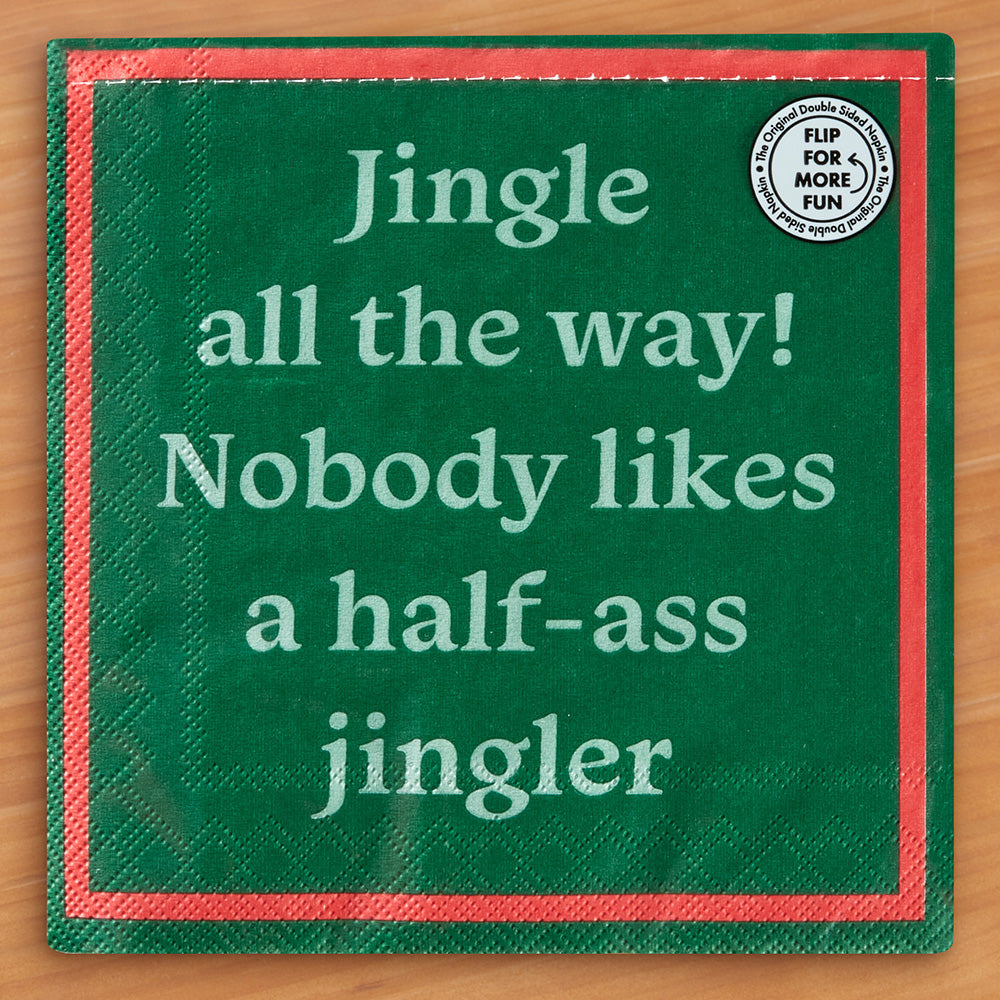 Drinks on Me Cocktail Napkins, Jingle All the Way
