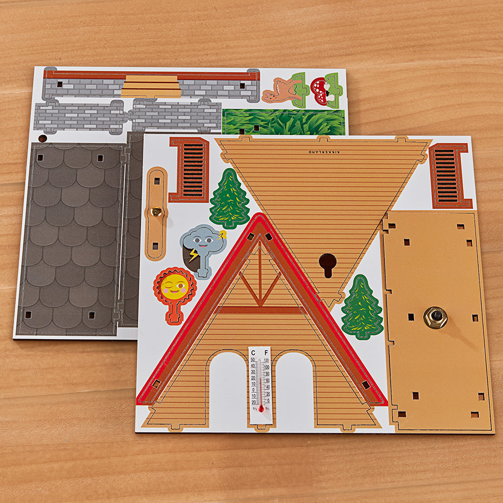 Kikkerland Make Your Own Weather House Hygrometer Kit