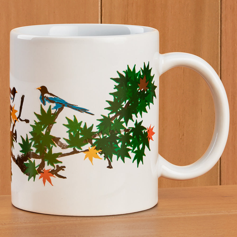 Kikkerland Design Color-Changing Mug, Maple Leaves