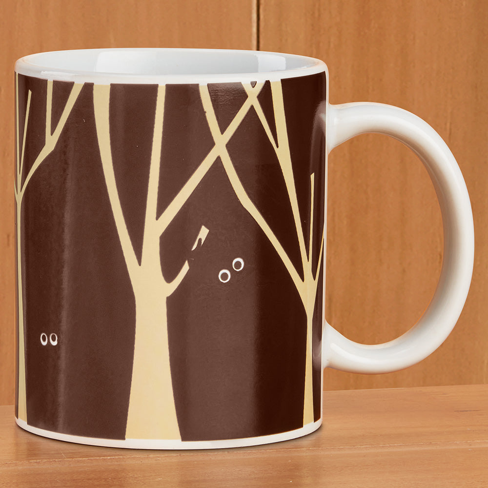 Kikkerland Design Color-Changing Mug, Woodlands