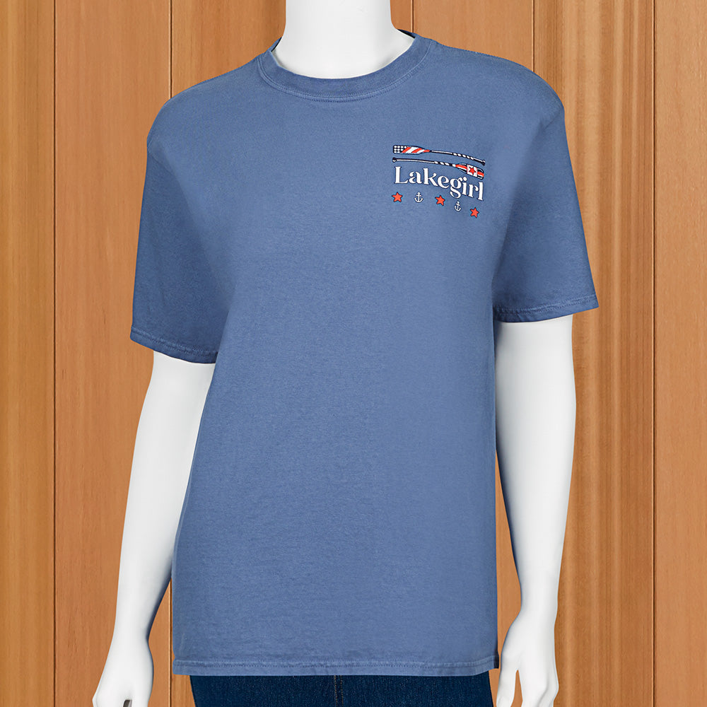Lakegirl Women's Americana Paddles Tee