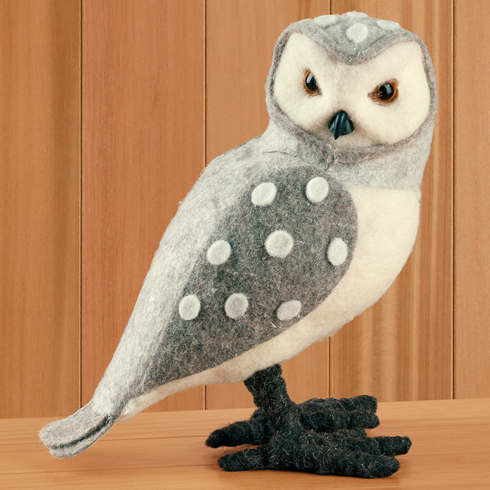 Winter Owl Figurines