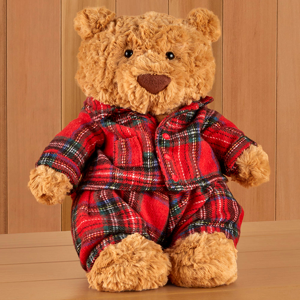 Jellycat Christmas Plush Toy, Bartholomew Bedtime Bear