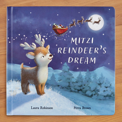 "A Reindeer's Dream" Board Book by Jellycat