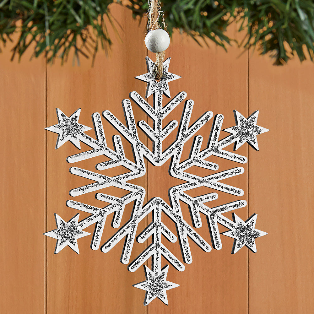 Sparkle Snowflake Ornaments