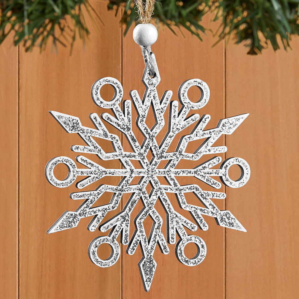 Sparkle Snowflake Ornaments
