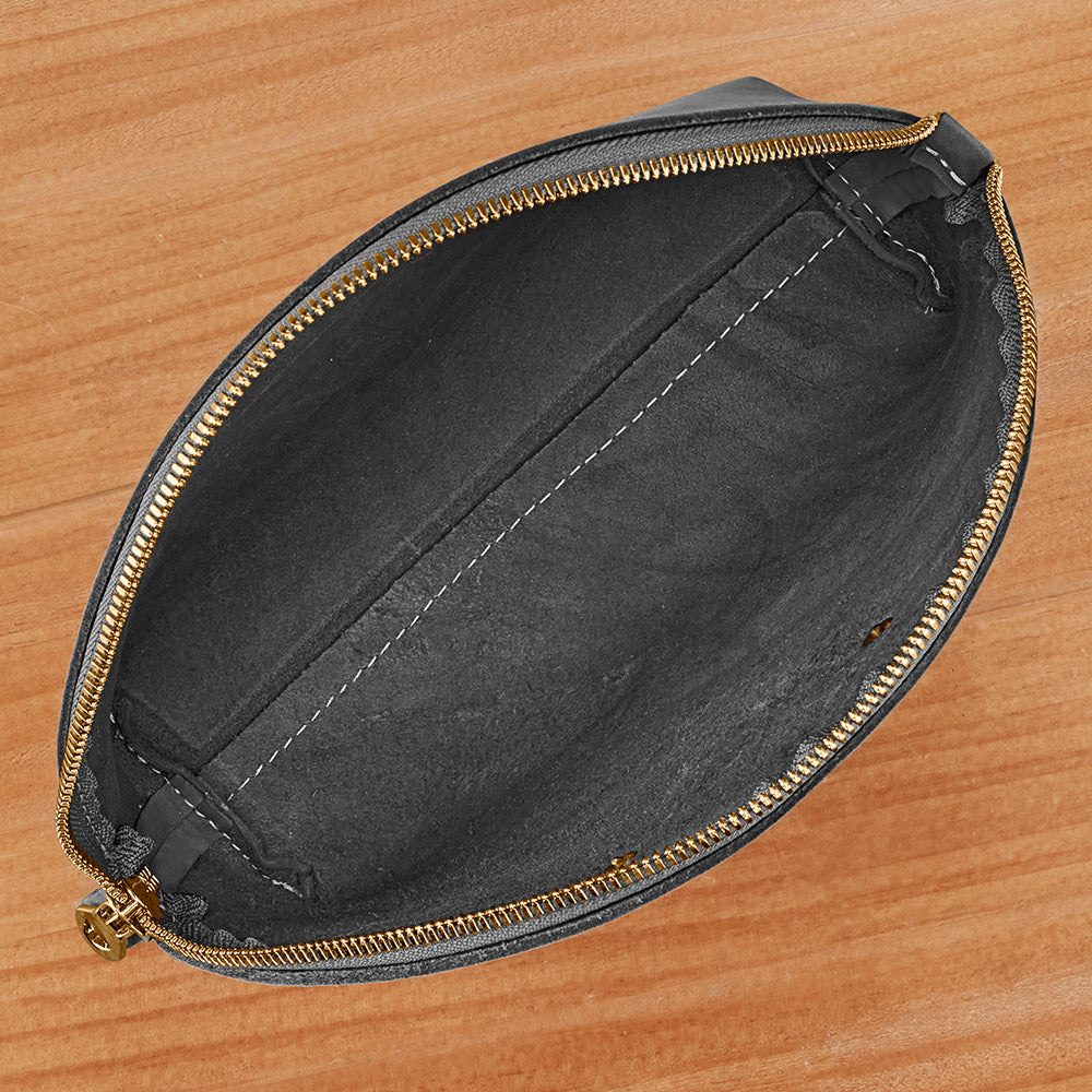 Copperdot Leather Crescent Catch-All Bag