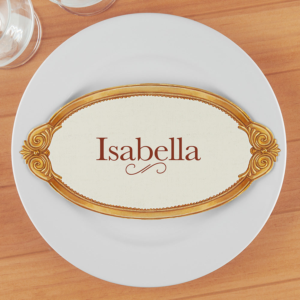 Hester & Cook Place Card Table Accents, Gold Frame