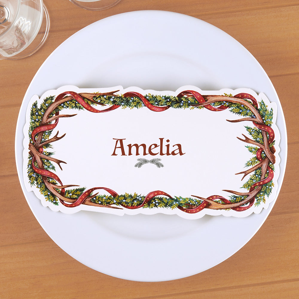 Hester & Cook Place Card Table Accents, Antler Garland