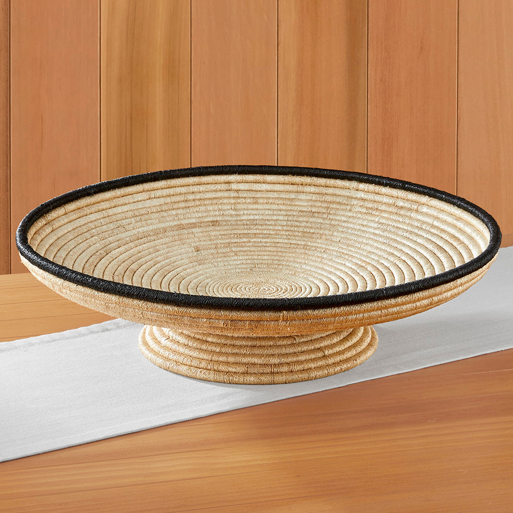 Martigues Abaca Footed Bowl