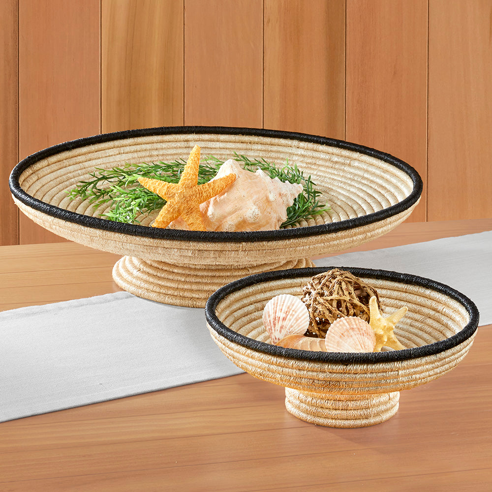 Martigues Abaca Footed Bowl