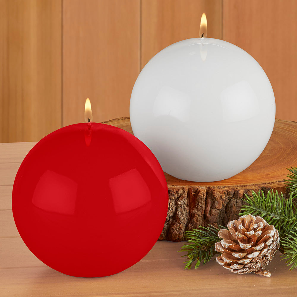 Zodax Shiny Christmas Ball Candle