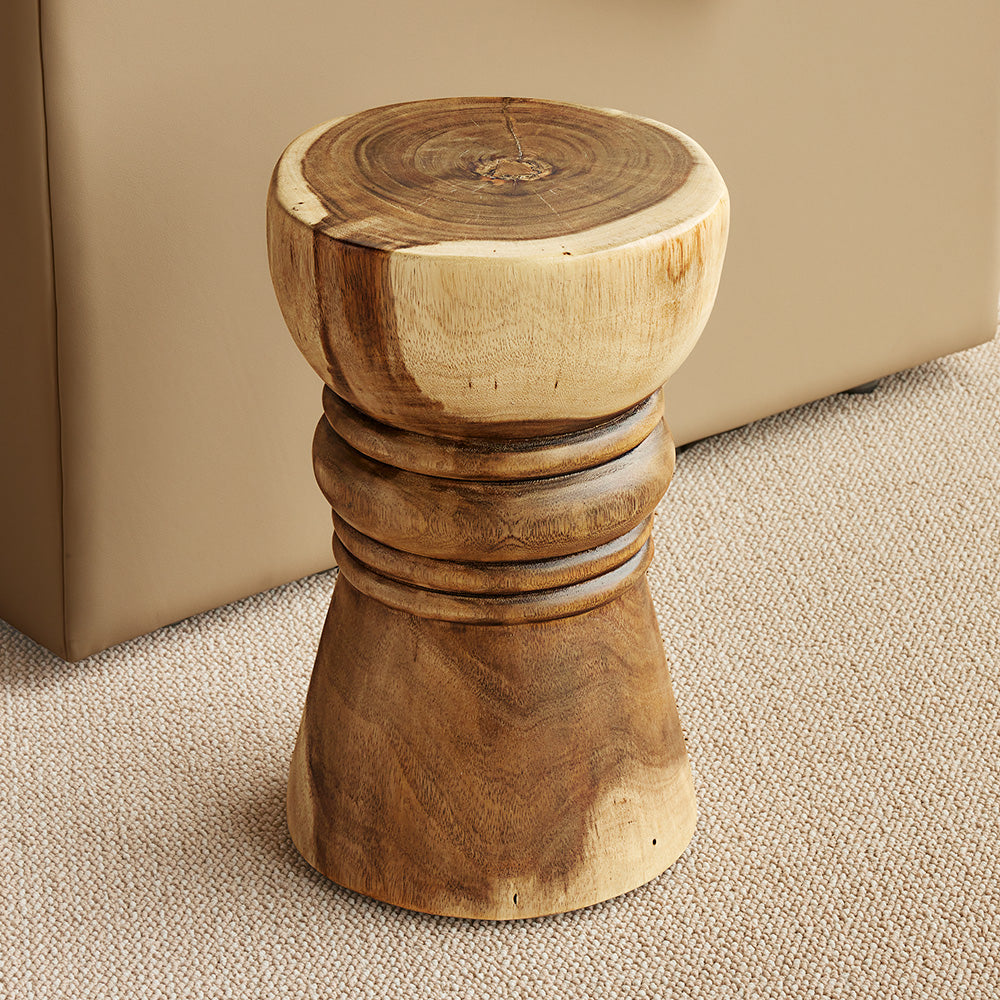 Suar Wood Stool / End Table