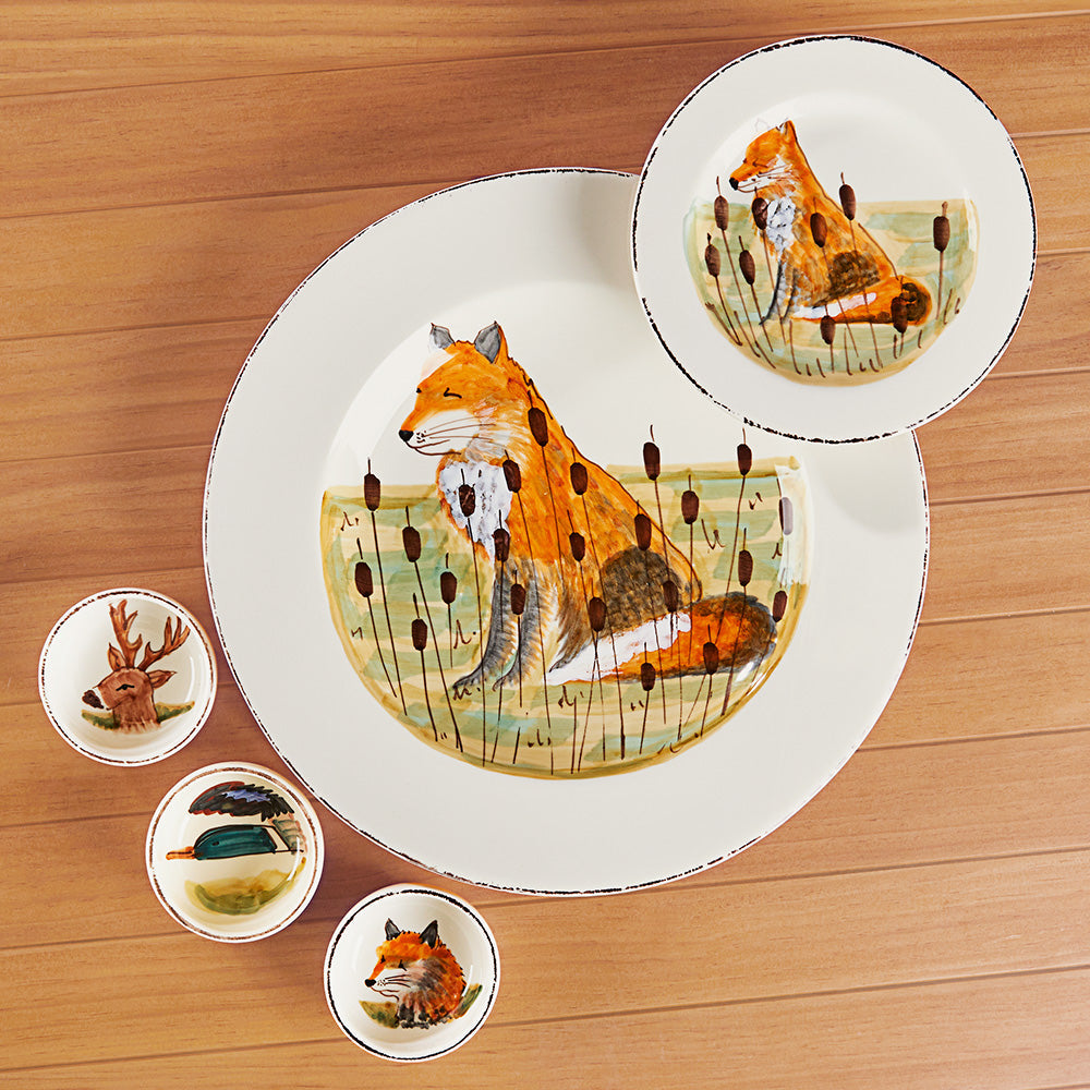 Vietri Wildlife Serveware, Fox Salad Plate