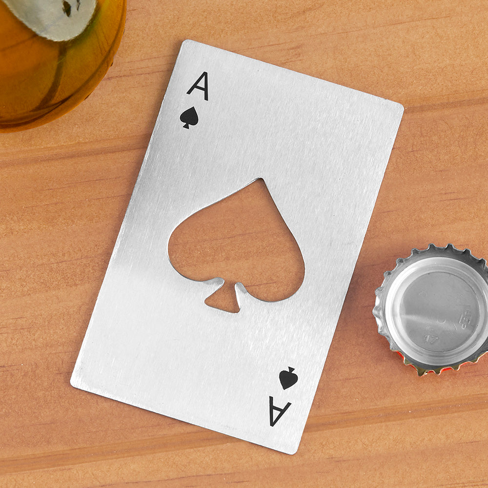 Mad Man Stainless Steel Credit Card Bottle Opener