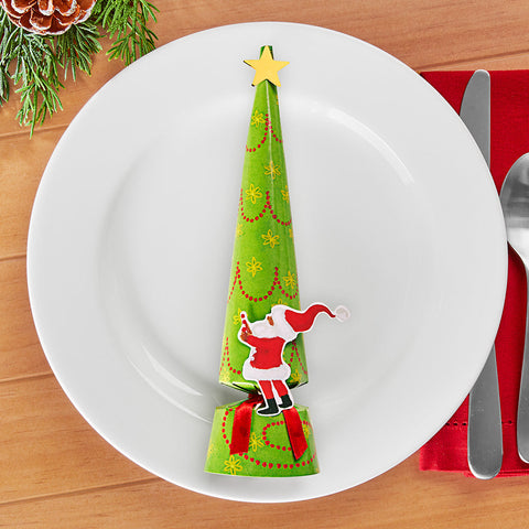 Caspari Party Crackers – Twirling Santa