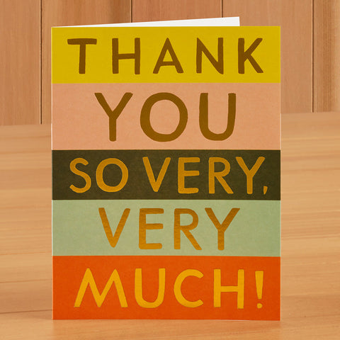 Rifle Paper Co. Thank You Card, Color Block