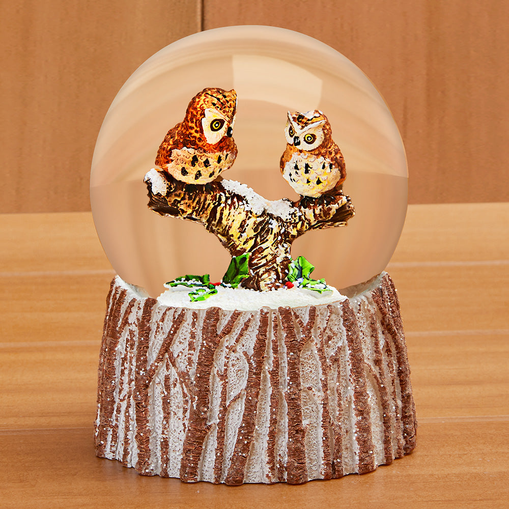 Two Hoots Snow Globe