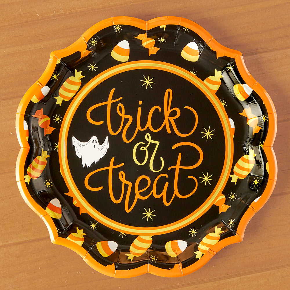 Sophistiplate Candy Corn Cutie Halloween Dinner Plates, Trick or Treat