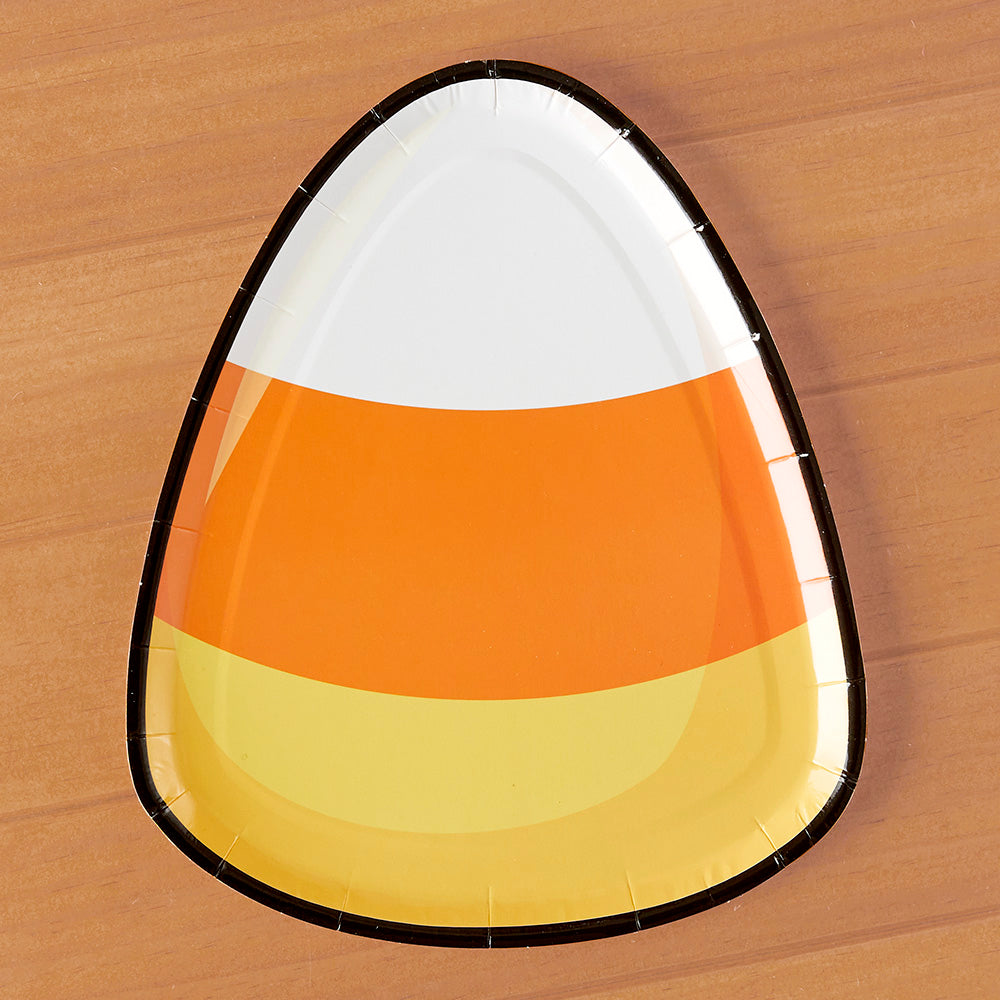 Sophistiplate Candy Corn Cutie Halloween Salad Plates, Candy Corn