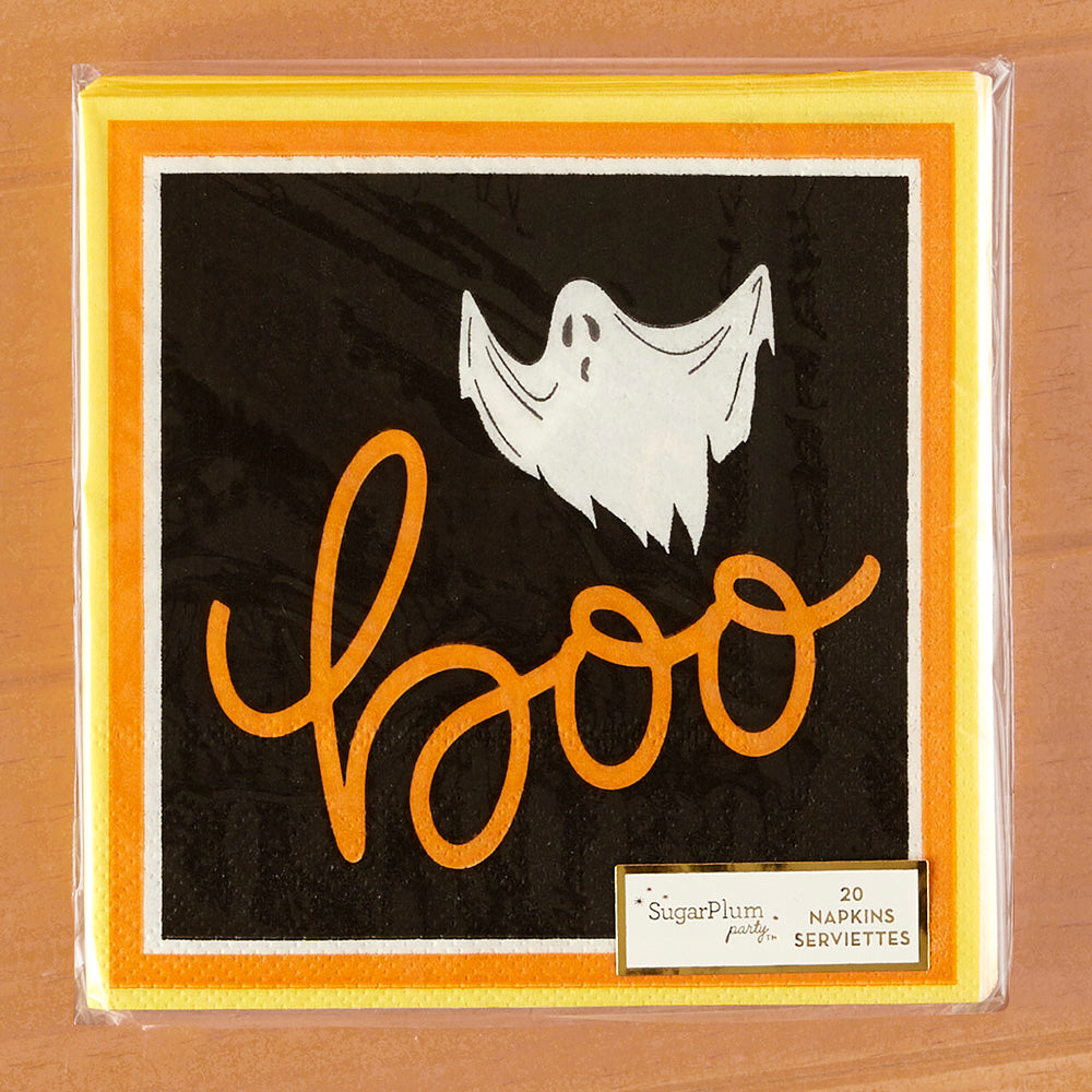 Sophistiplate Candy Corn Cutie Halloween Cocktail Napkins, Boo