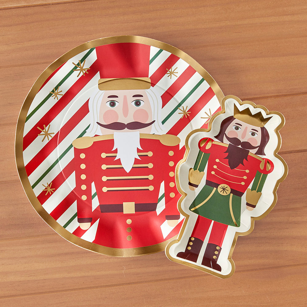 Sophistiplate Christmas Paper Salad Plates, Nutcracker