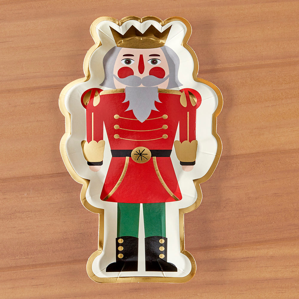 Sophistiplate Christmas Paper Salad Plates, Nutcracker