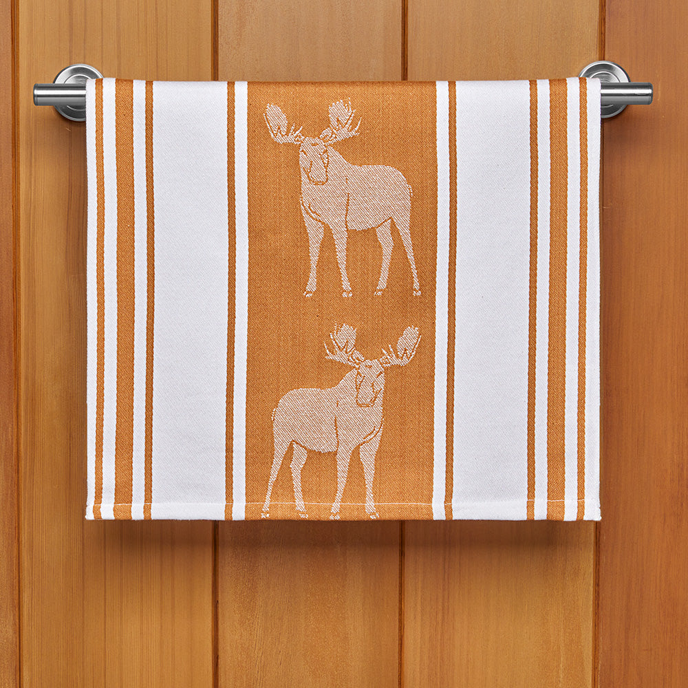 Stonewall Kitchen Tea Towel, Moose Jacquard