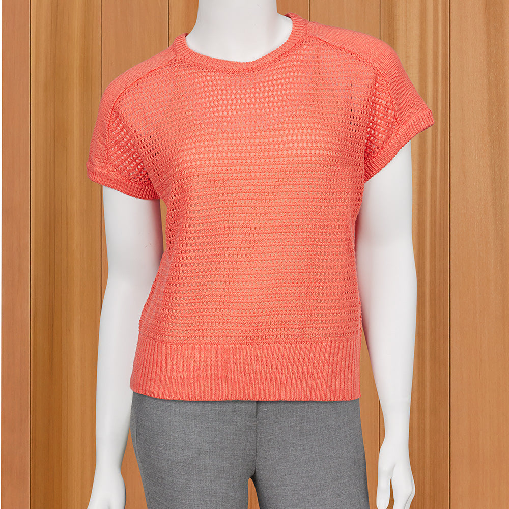 Kinross Women’s Linen Mesh Pullover