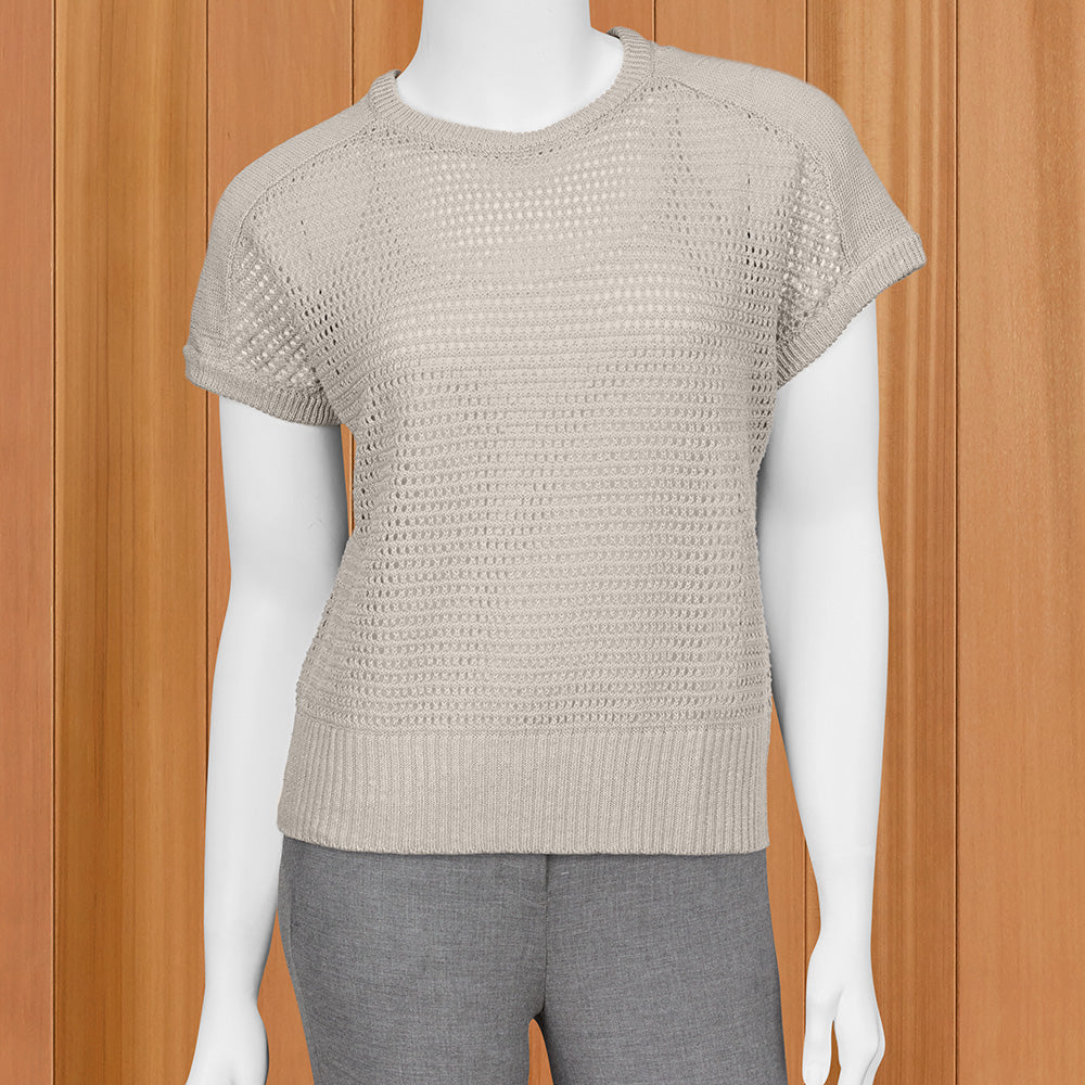 Kinross Women’s Linen Mesh Pullover