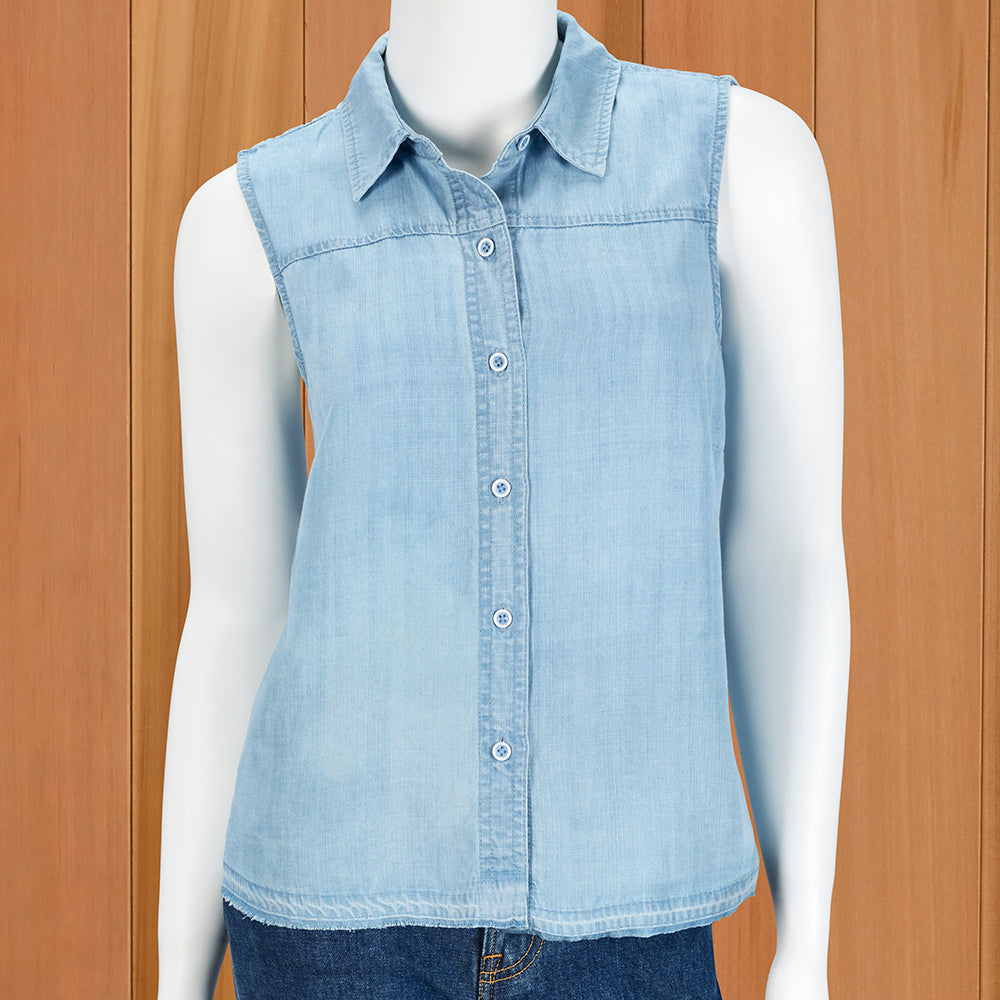 Renuar Women's Button-Down Sleeveless Shirt