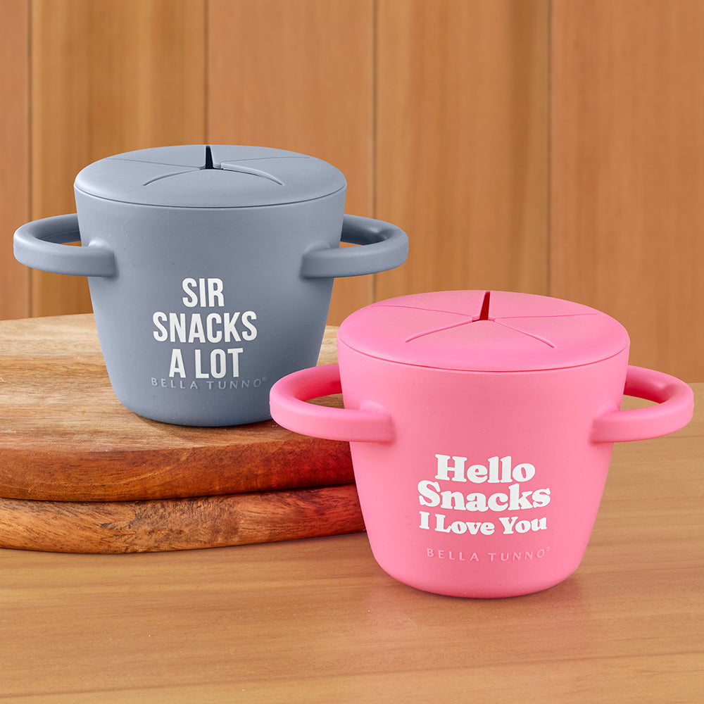 Bella Tunno Happy Snacker Cup, Hello Snacks I Love You