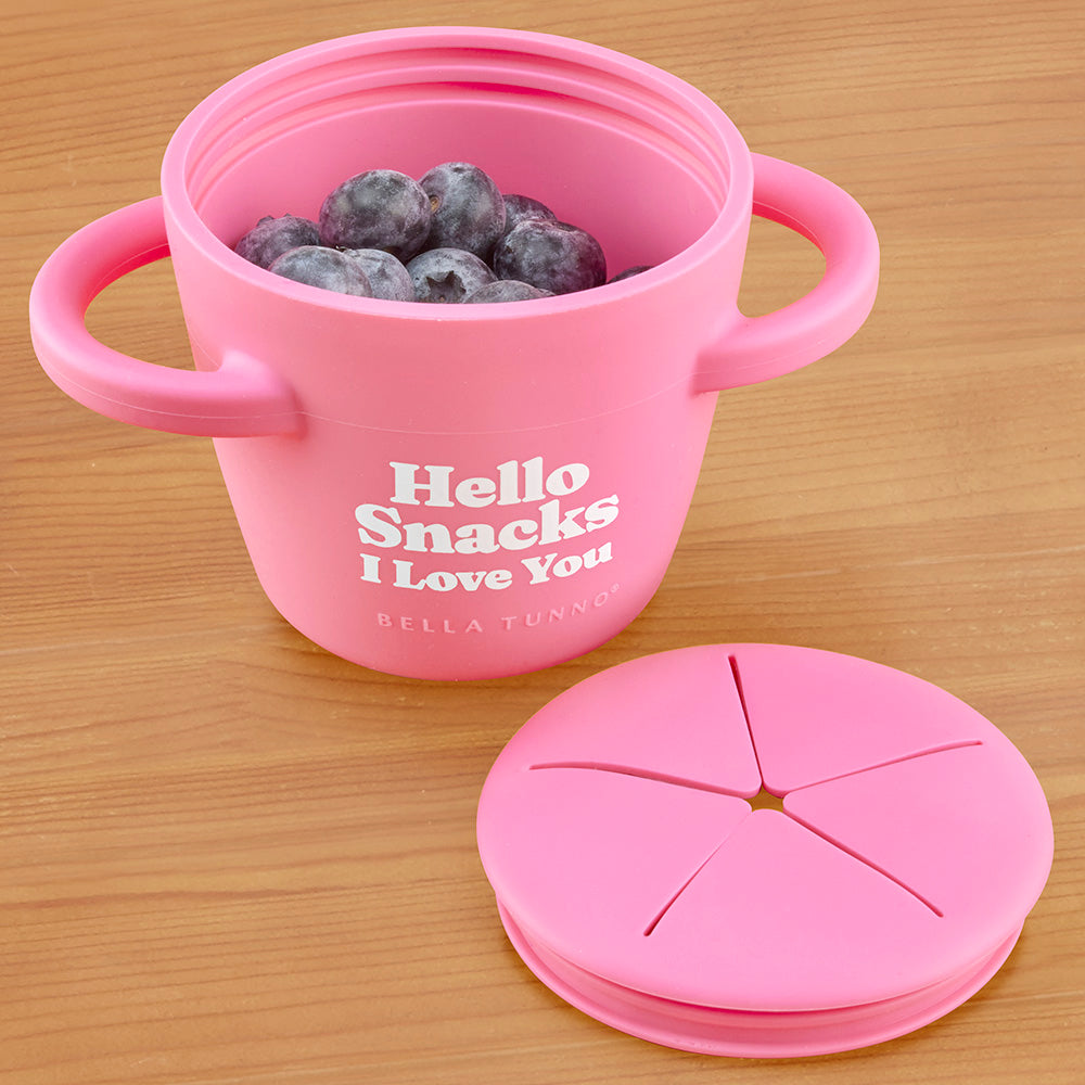 Bella Tunno Happy Snacker Cup, Hello Snacks I Love You