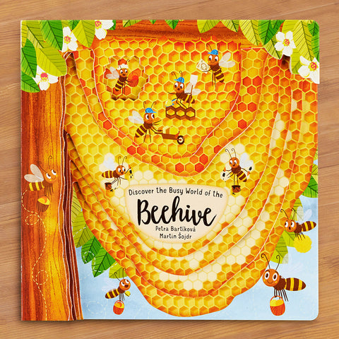 "Discovering the Busy World of the Beehive" Board Book by Petra Bartikova