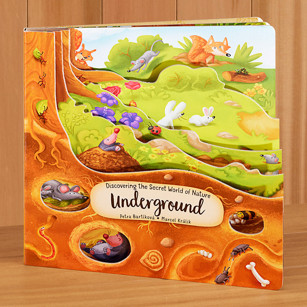 "Discovering the Secret World of Nature Underground" Board Book by Petra Bartikova