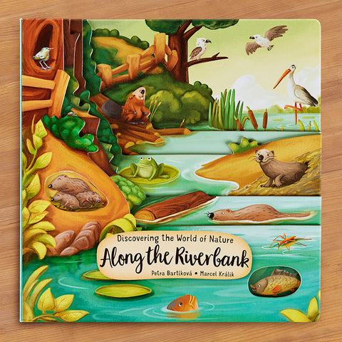 "Discovering the World of Nature Along the Riverbank" Board Book by Petra Bartikova
