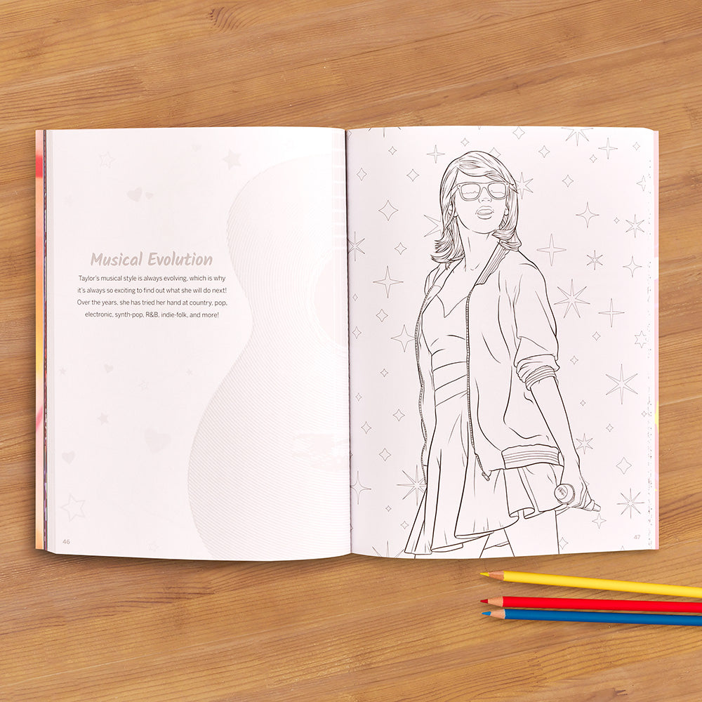 "Super Fan-tastic Taylor Swift Coloring and Activity Book" by Jessica Kendall