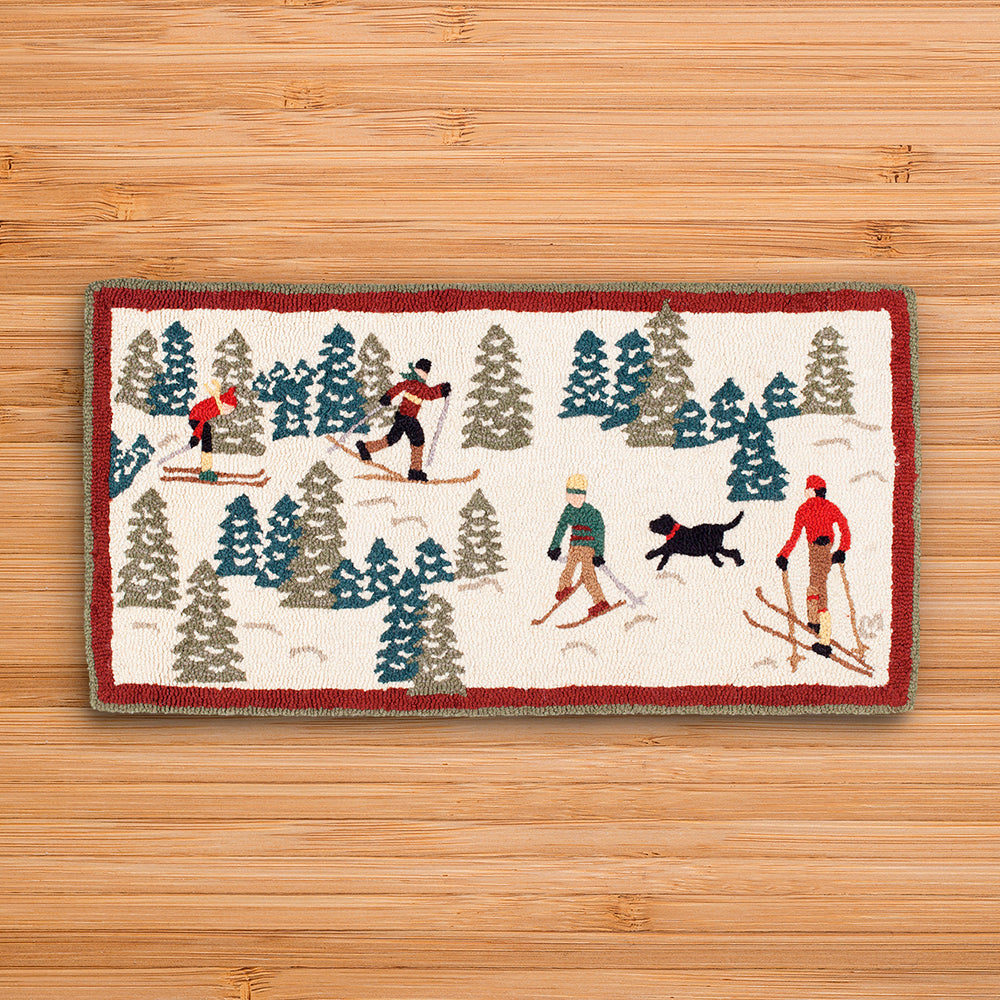 Chandler 4 Corners 2' x 4' Hooked Rug, Cross Country
