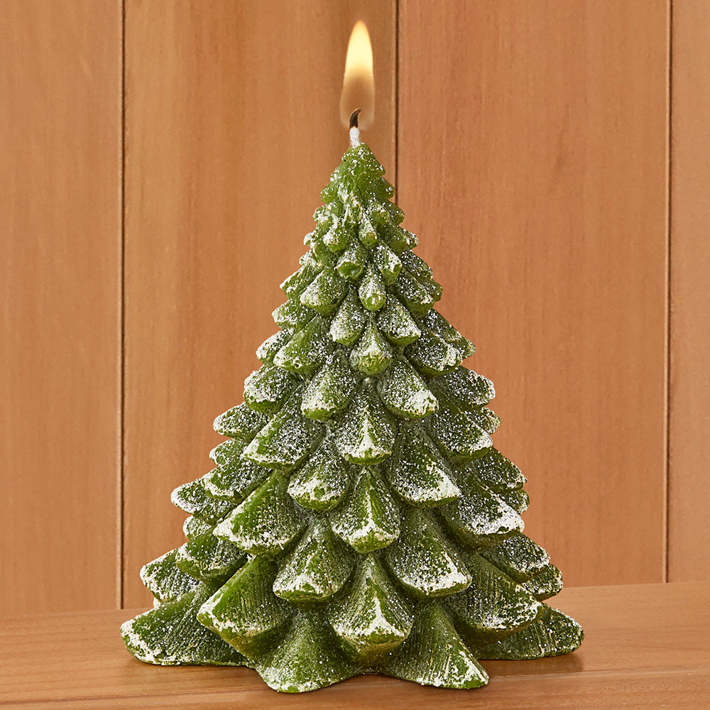 Winter Pine Tree Candle