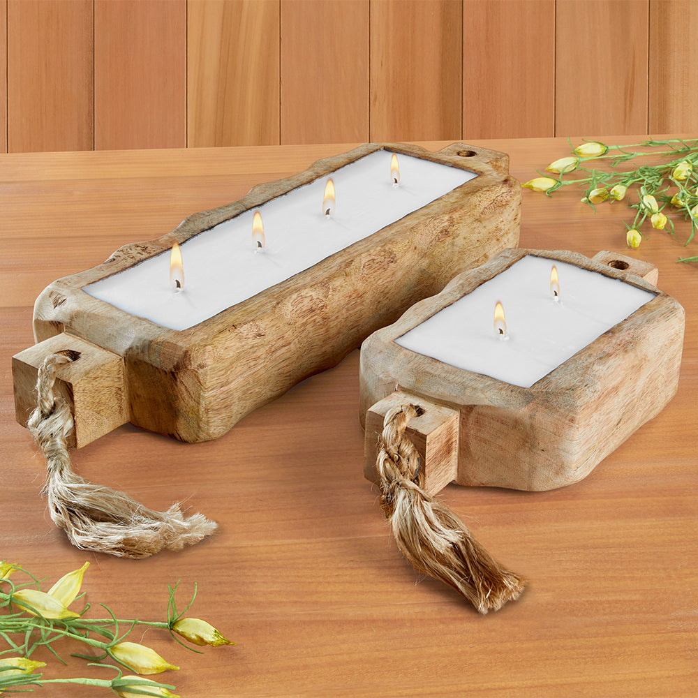 Himalayan Trading Post Driftwood Tray Candle