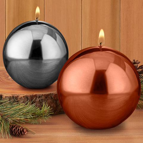 Metallic Ball Candle