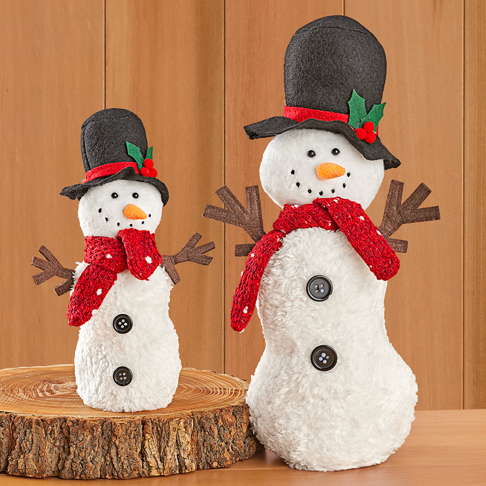 Snowman Sam Decorative Holiday Plush