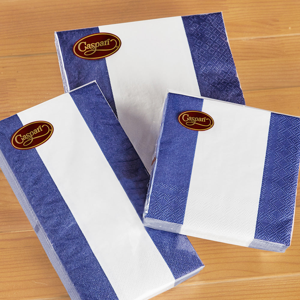 Caspari Paper Napkins & Guest Towels - Bandol Stripe